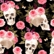 Vector Seamless Pattern with Skulls and Roses - GraphicRiver Item for Sale