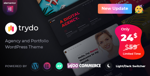 Trydo - Creative Agency & Portfolio WordPress Theme