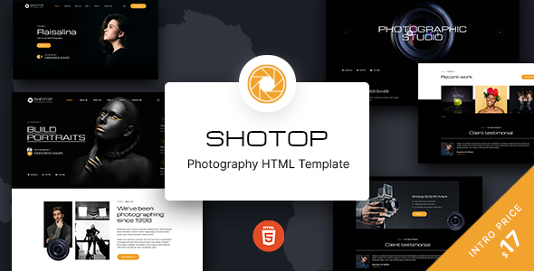 Shotop – Photography HTML Template
