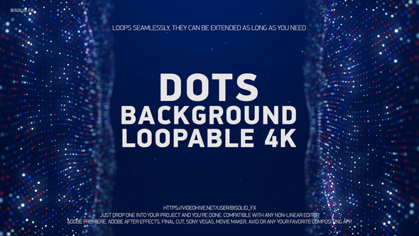 Dots Background Loopable 4K