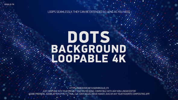 Dots Background Loopable 4K