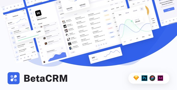 BetaCRM - UI Kit for SaaS Admin Dashboards