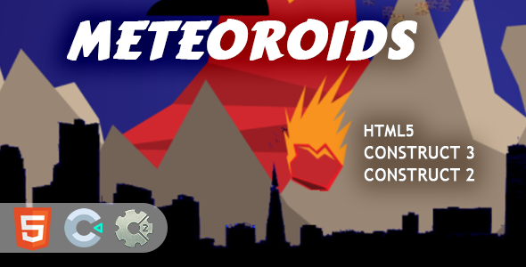 Meteoroids HTML5 Construct 2/3 Game
