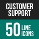 Customer Support Line Icons - GraphicRiver Item for Sale