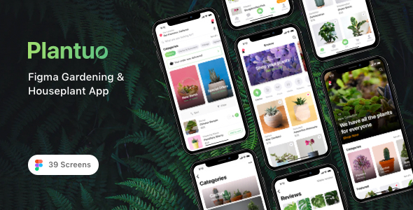 Plantuo – Figma Gardening & Houseplant App – 0 Sold!