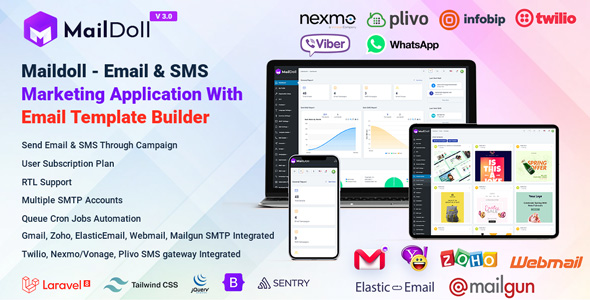 Maildoll - Email & SMS Marketing SaaS Application