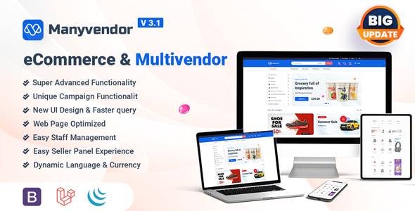 Manyvendor - eCommerce & Multi-vendor CMS