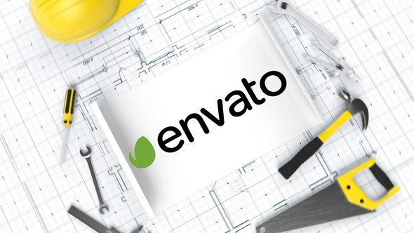 Construction Blueprint Logo alt