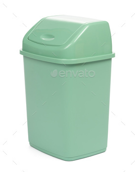 plastic waste bin isolated on white background / Photodune, Misc