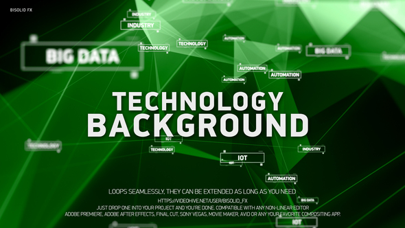 Technology Background / Videohive, Motion graphics, Backgrounds, Corporate