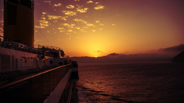 Sea Sunrise Ship