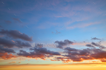 Sunset sky background for 3D rendering / Photodune, Misc