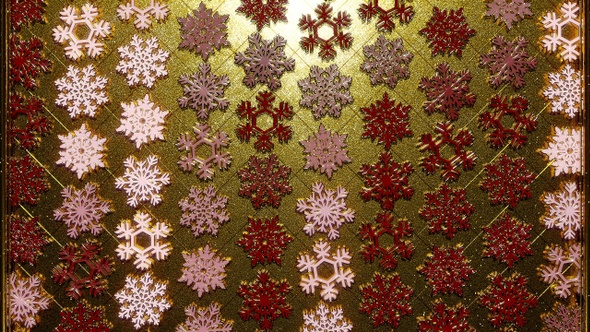 Rotating Golden Snowflakes 10 alt