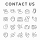 Contact Us Icon Set - GraphicRiver Item for Sale