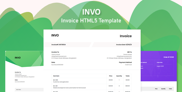 Html5 Invoice Template Free Download