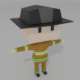 LOW POLY FIREFIGHTER CHARACTER - 3DOcean Item for Sale