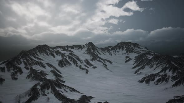 High Altitude Peaks and Clouds