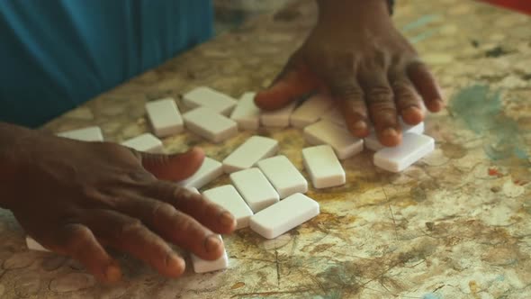 Domino game in Caribbean (Martinique)