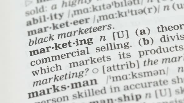 Marketing, Meaning Written in English Vocabulary, Successful Business Planning