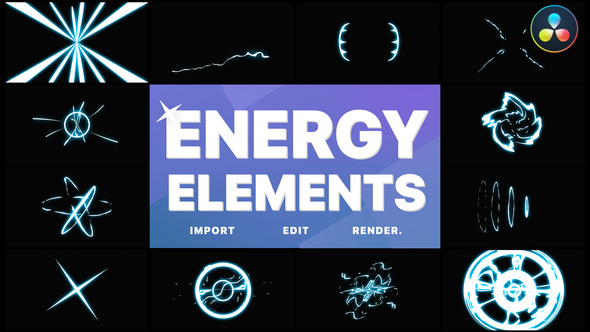 Cartoon Energy Elements | DaVinci Resolve