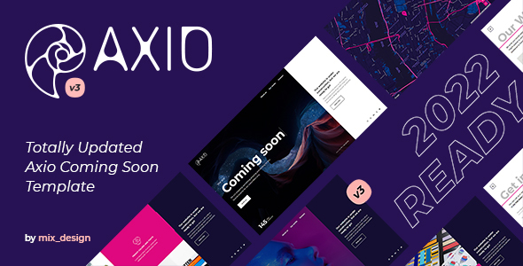 Axio - Coming Soon Template