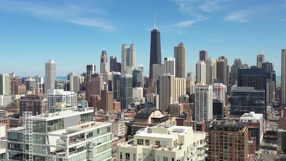 Aerial Shot of River North - Chicago