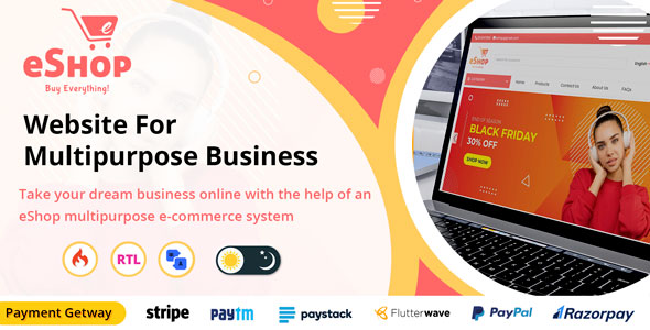 eShop - Multipurpose Ecommerce / Store Website