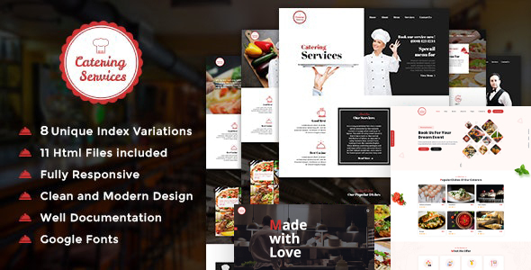 Restaurant and Catering HTML Template