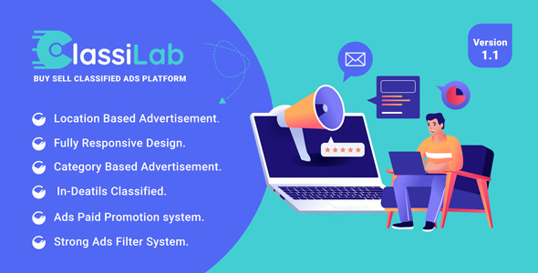 ClassiLab - Buy Sell Classified Ads Listing Platform