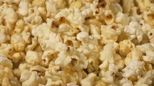 Popcorn Rotating Closeup Snack Food
