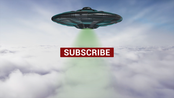 Youtube Subscribe UFO Animation