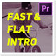 Fast And Flat Intro - Premiere Mogrt - VideoHive Item for Sale