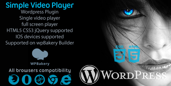 Prosty odtwarzacz wideo svPlayer Plugin do Visual Composer