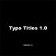 Typography Titles 1.0 | Premiere Pro (MOGRT) - VideoHive Item for Sale