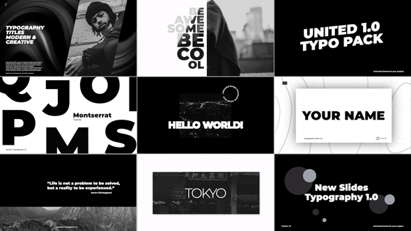 Typography Titles 1.0 | Premiere Pro (MOGRT)