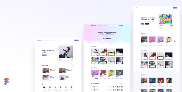 Tokenmart - NFT Marketplace Figma Template
