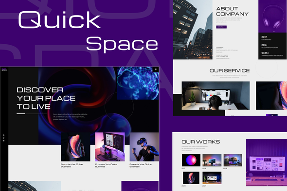 QuickSpace - Creative Business Elementor Template Kit