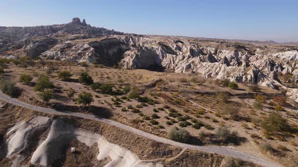 Aerial View Cappadocia Landscape