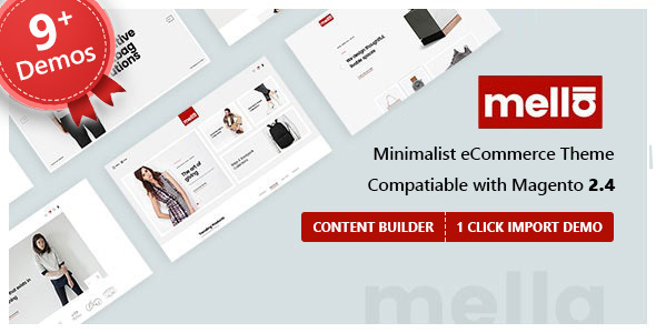 Mella - Minimalistyczny eCommerce Magento 2 motyw