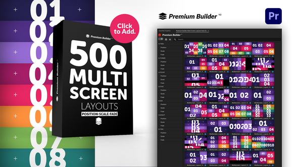 Multi Screen Layouts Pack for Premiere Pro