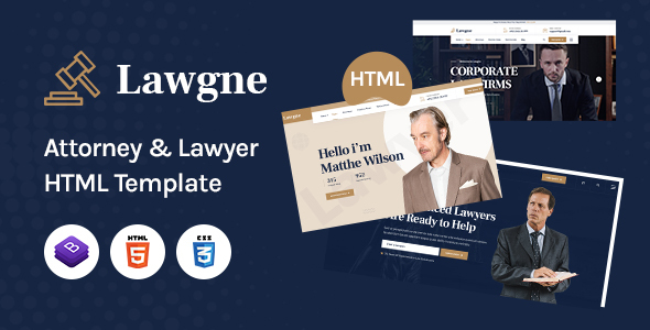 Lawgne - HTML Template for Attorney & Lawyers
