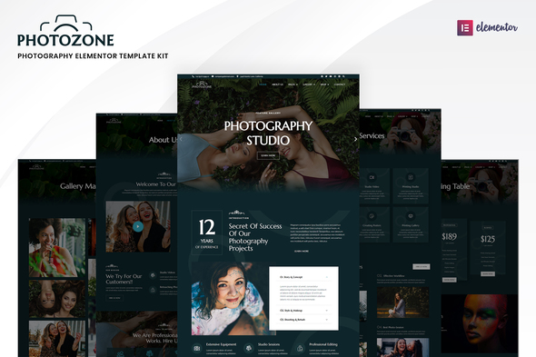 Photozone – Photography Elementor Po Template Kit