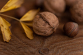 Nuts on solid wood table - PhotoDune Item for Sale