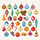 Collection of Vector Christmas Balls - GraphicRiver Item for Sale