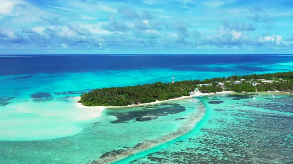 Luxury aerial abstract shot of a white sandy paradise beach and blue sea background in hi res