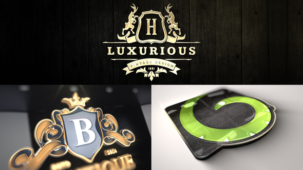 Luxury Mockup Kit - Glossy Logo Intro