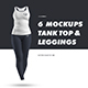 6 Mockups Tank Top and Leggings - GraphicRiver Item for Sale