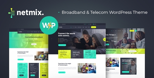 Netmix | Broadband & Telecom Internet Provider  WordPress Theme