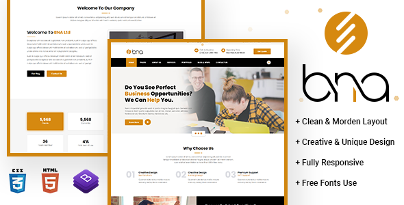 BNA Multipurpose HTML Template