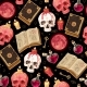 Seamless Pattern with Potion and Magic Book - GraphicRiver Item for Sale